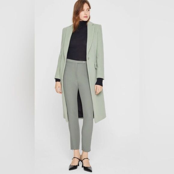 Club Monaco Slim Tailored Coat in Sage, Size XS NEW w/Tag $479 - Picture 2 of 7